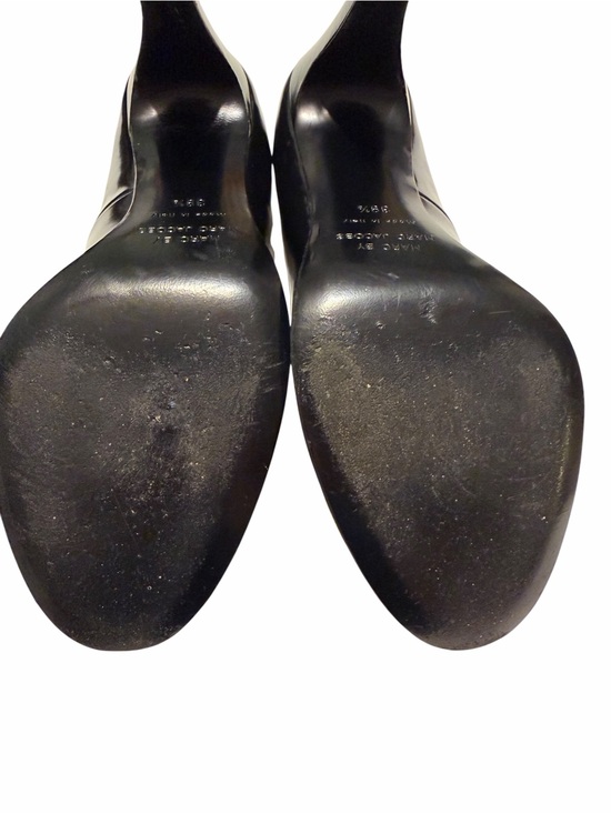 Marc By Marc Jacobs Black Patent Scalloped High Heel Pumps main image 8